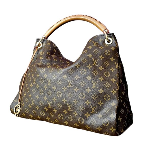 LOUIS VUITTON Artsy GM Shoulder Bag Large Monogram Woven Handle Leather Tote LV - Picture 9 of 16